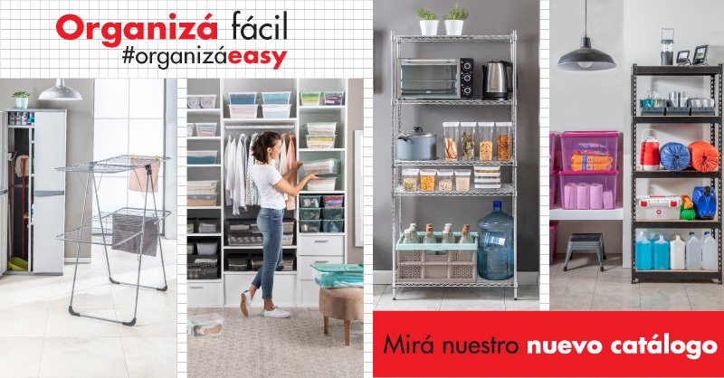 #OrganizáEasy Mirá el nuevo CATÁLOGO Organizá Fácil. catalogo.easy.com.ar