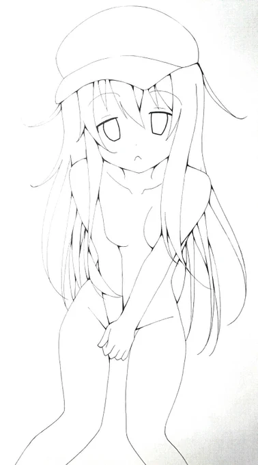 響ちゃん線画～～～ 