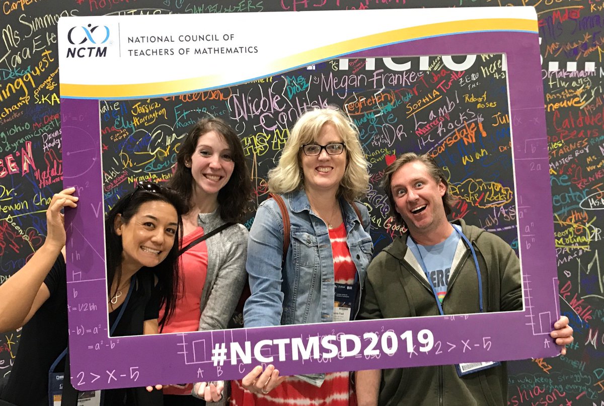 JamieFast's tweet image. Stockdale teachers representing! #khsdmath #khsdlearns #NCTMSD19 @stockdalehigh