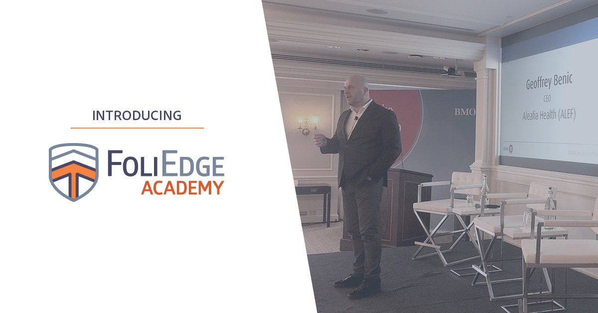 Today, Aleafia Health CEO Geoff Benic announced the launch of FoliEdge Academy at the BMO Cannabis Conference. #ExperienceSeedingLearning #WeGrowTogether 

Learn More: bit.ly/2D0vLDA