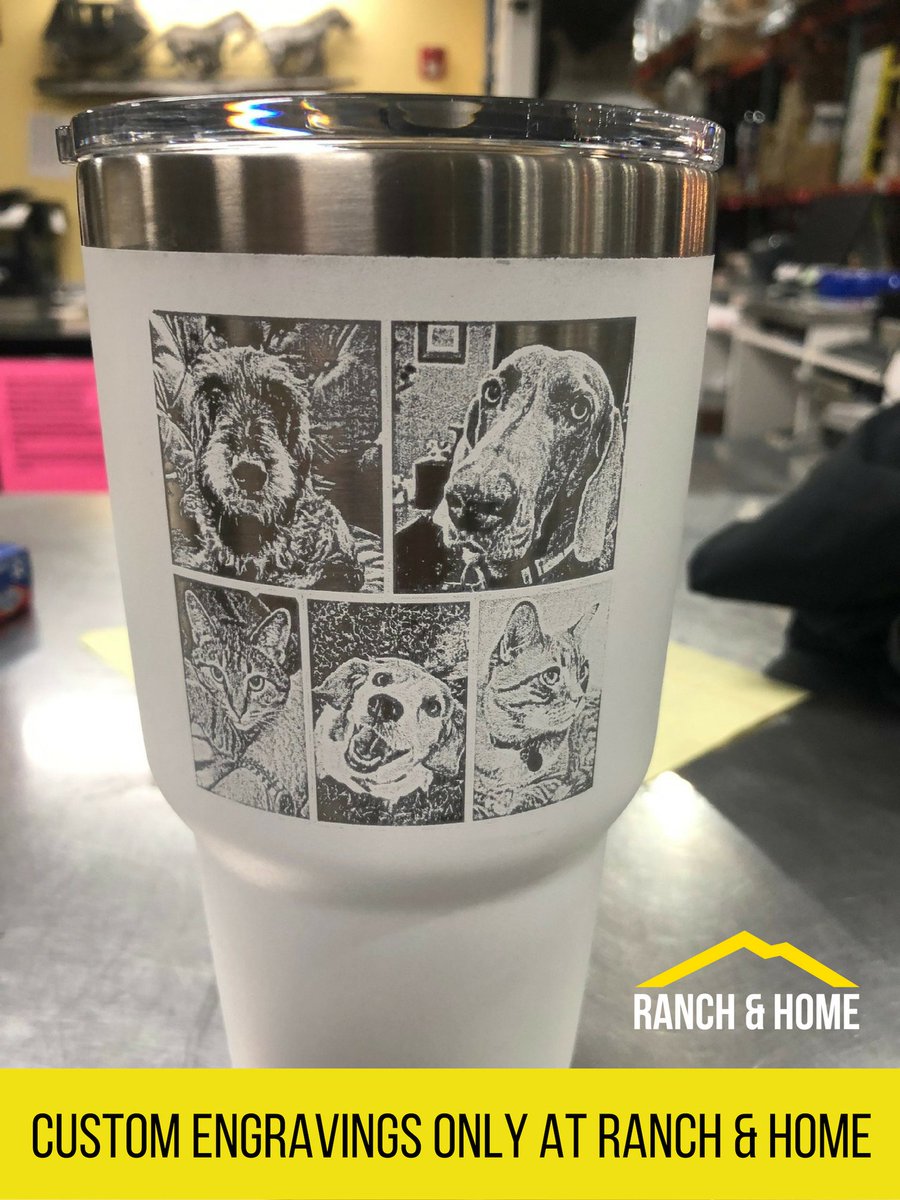 Did you know we can also engrave photographs?! They make the perfect gift🥰 #ThinkRanchandHome #Custom #Engraving #Pictures