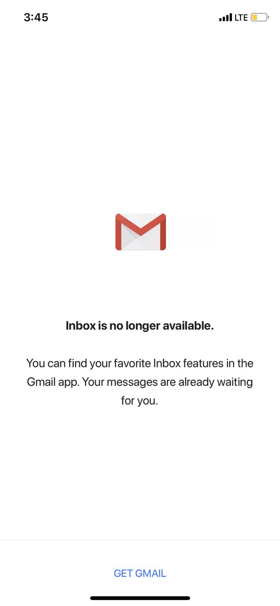 gdavis92's tweet image. For whom does the bell toll? It tolls for me. 

Screw @gmail. Bring back @inboxbygmail!

#RIPInbox #SaveInbox