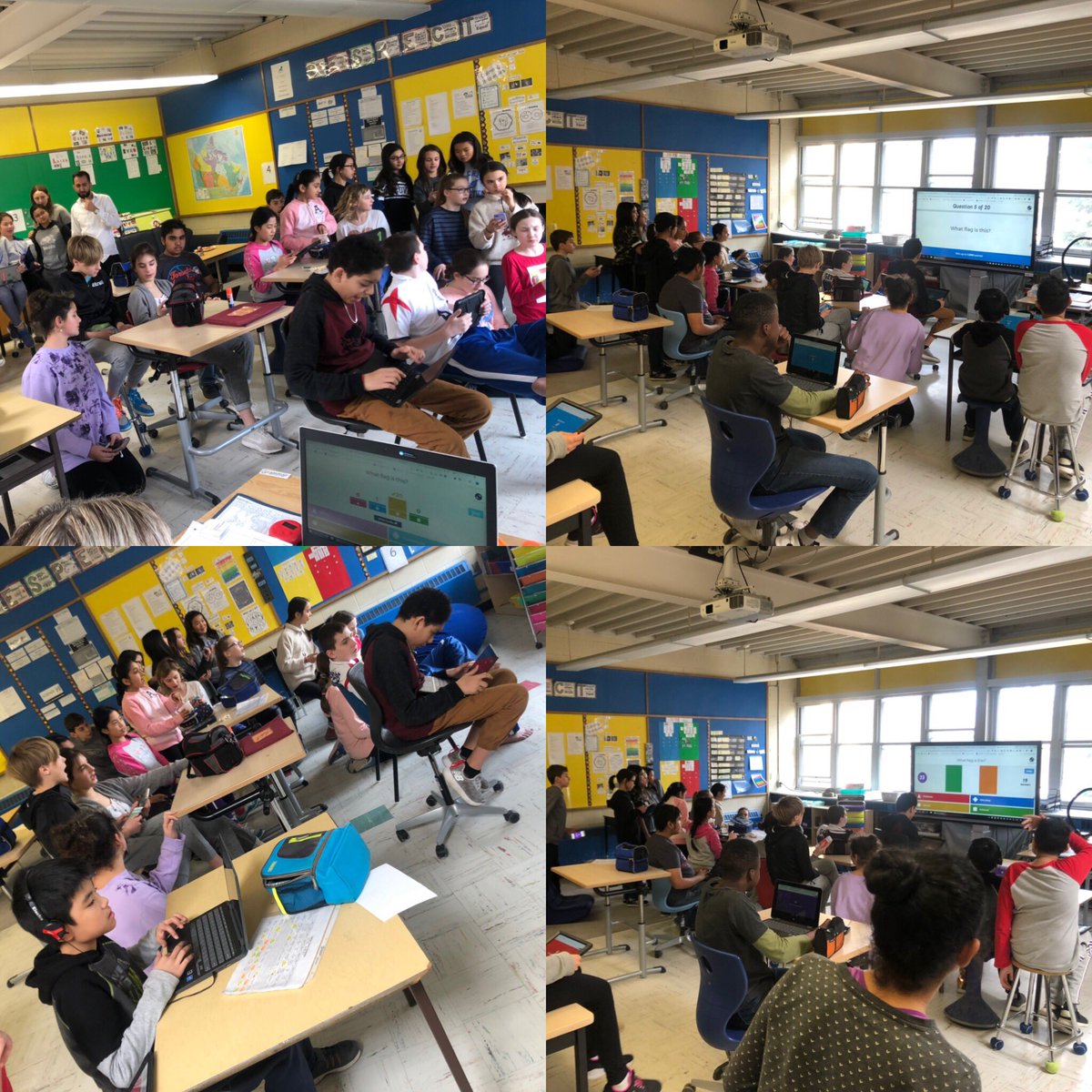 s_deeck's tweet photo. Day 4 of our Autism Awareness Week Activities- We had a special visit from a service dog and played kahoot games with our friends ! Such a great turn out 💕 #AutismAwarenessWeek #awarenessisacceptance #inclusion @HillcrestMS1 https://t.co/8mFFbZ7eir