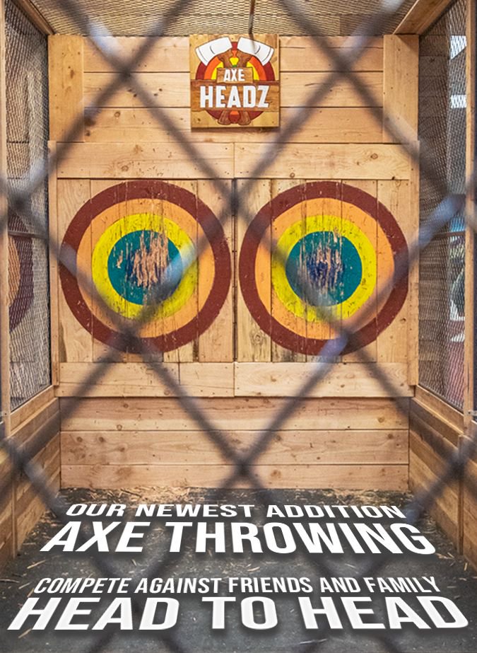 HeadzUpVegas's tweet photo. Check our newest addition to HeadzUP Vegas. Compete against friends and family. Choose your weapon from axes, knives, ninja stars, and more!
Click the link in our bio to book your experience. https://t.co/bTPpwRwUy7