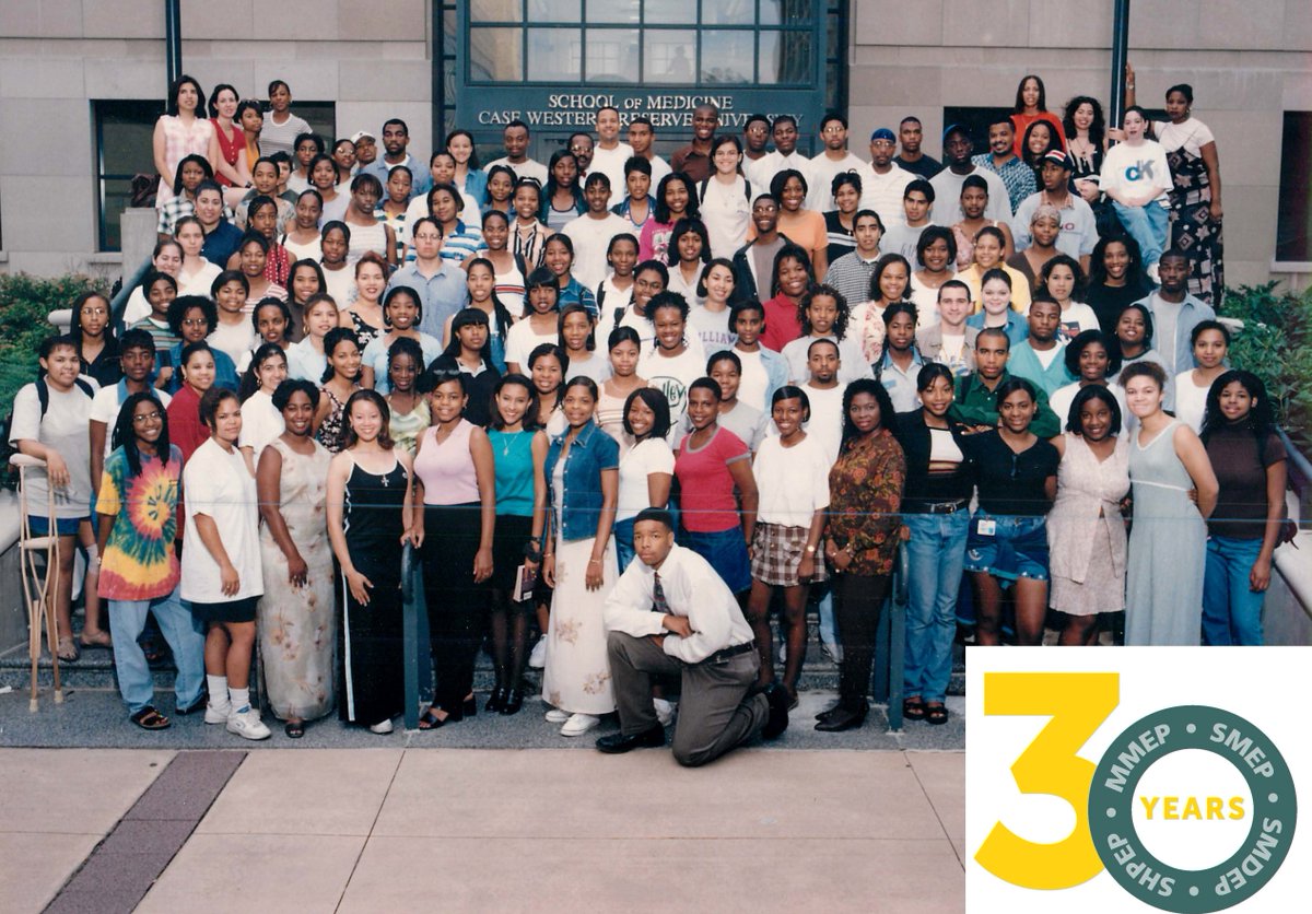 SHPEPconnect's tweet photo. Throwback to Case Western's MMEP cohort of 1997! We loving hearing from our alumni! Share your story and photos to shpep_alumni@aamc.org today! #shpep30 #mmep #smep #smdep https://t.co/yxmJFGYFno