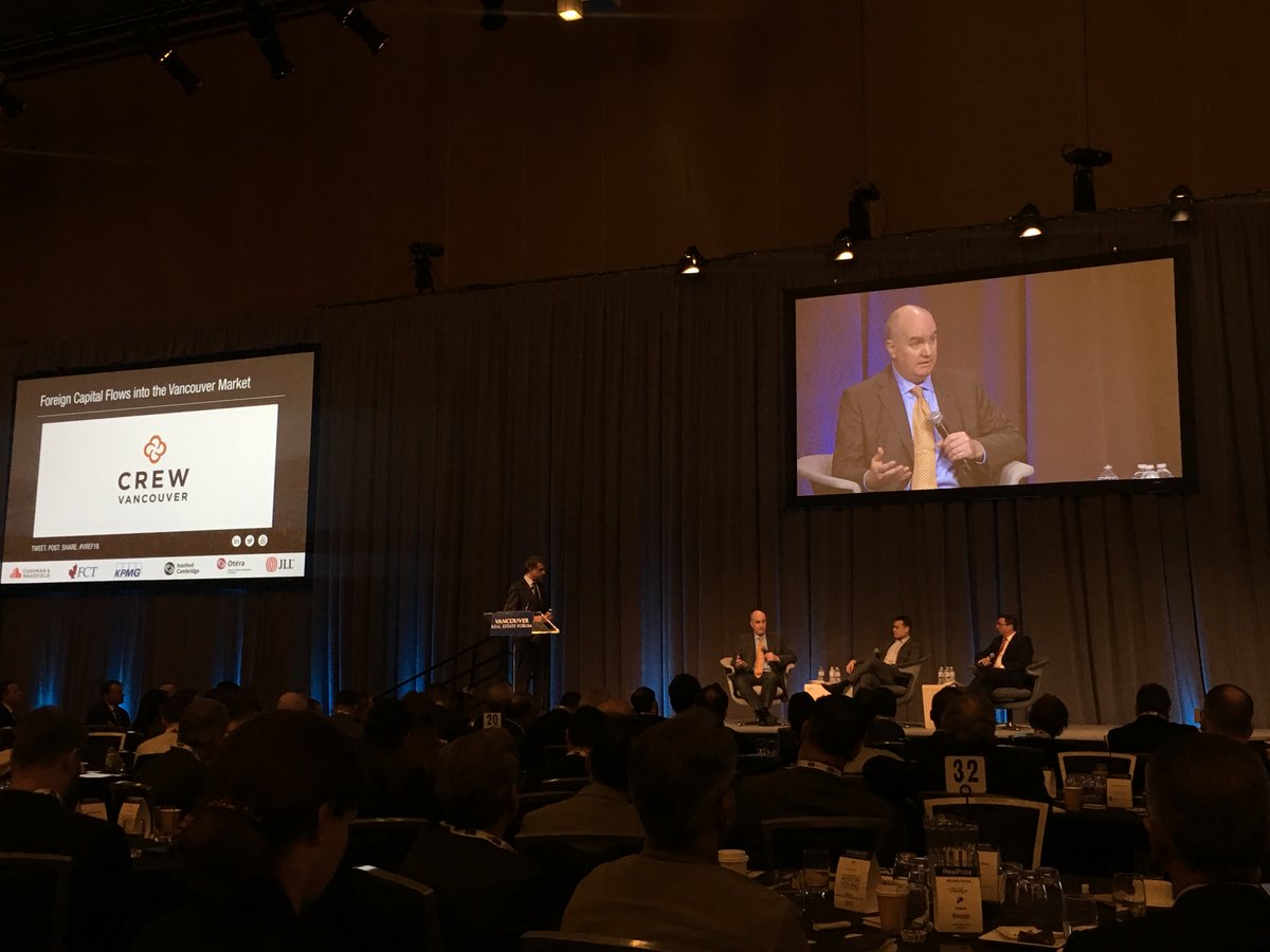 CREWvancouver's tweet photo. CREW Vancouver is a proud sponsor of the Capital Markets &amp; Foreign Investment session today the Vancouver Real Estate Forum @re_forums

#VREF19 #VanCRE #Vancouver #RealEstate #CREWVancouver https://t.co/shR2m7rX3g