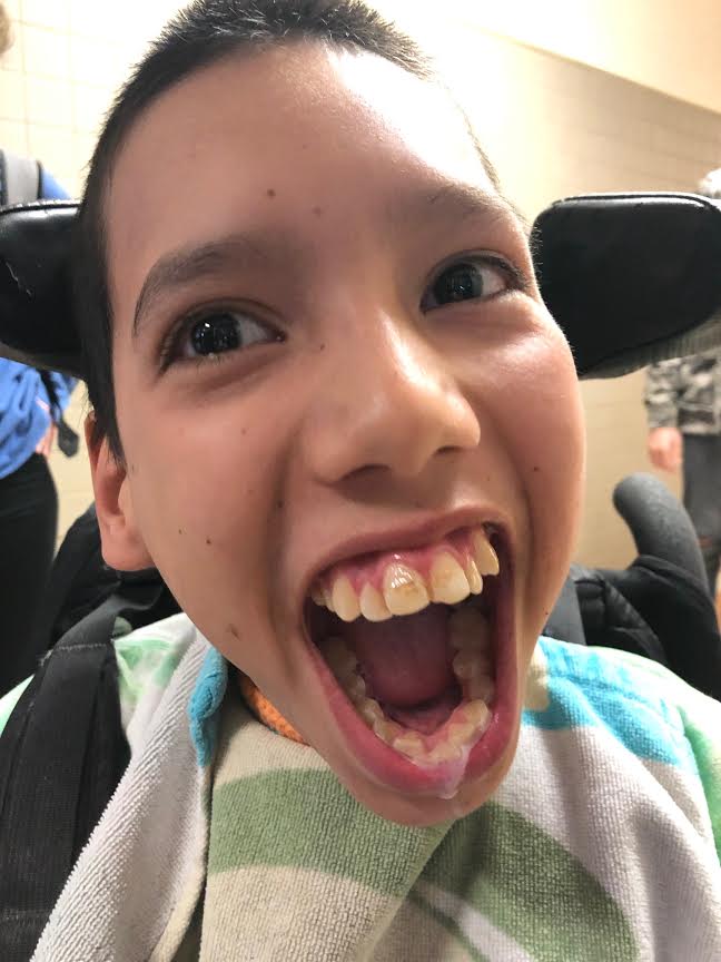 ColterPierce's tweet photo. This is Anthony Martell a student at Skyview in Billings, Montana. He has cerebral palsy and the Montana Hope Project is sending him to CA and was hoping to get him to Disneyland and to an Ellen taping but haven’t been able to reach Ellen’s people. @TheEllenShow, please help! https://t.co/zb4Mb3Z9fM