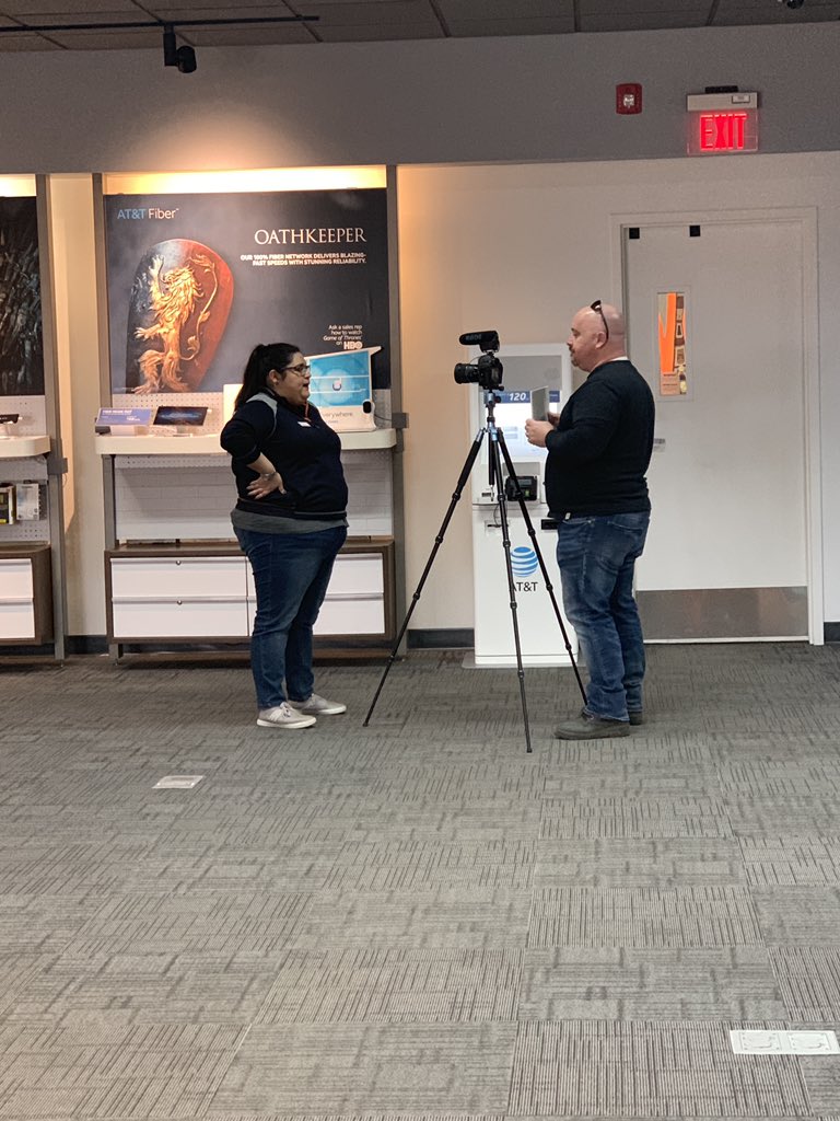 SteveGLM's tweet photo. Our RSC Franny @FrannytasticGLM was asked to be a part of the annual EH&amp;S video! She will be representing the Mobility part of AT&amp;T! Keep your eyes peeled! @TomMonahan10 @GreaterLakesMkt @DemetrusHayes1 @JohnRiveraGLM 

#Darksiders 
#CantonCorners 
#A2DR https://t.co/YslCUXxjYF