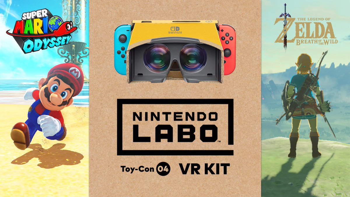 В Super Mario Odyssey и Breath of the Wild появятся VR-режимы для набора Labo