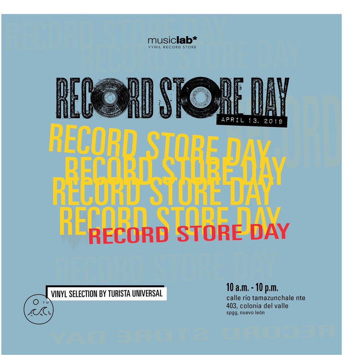 musiclabmx's tweet photo. Ya se acerca la fecha: 13 abril 2019 de 10am a 10pm @RSDmx #rsdmx19 https://t.co/wmSs8mHP60