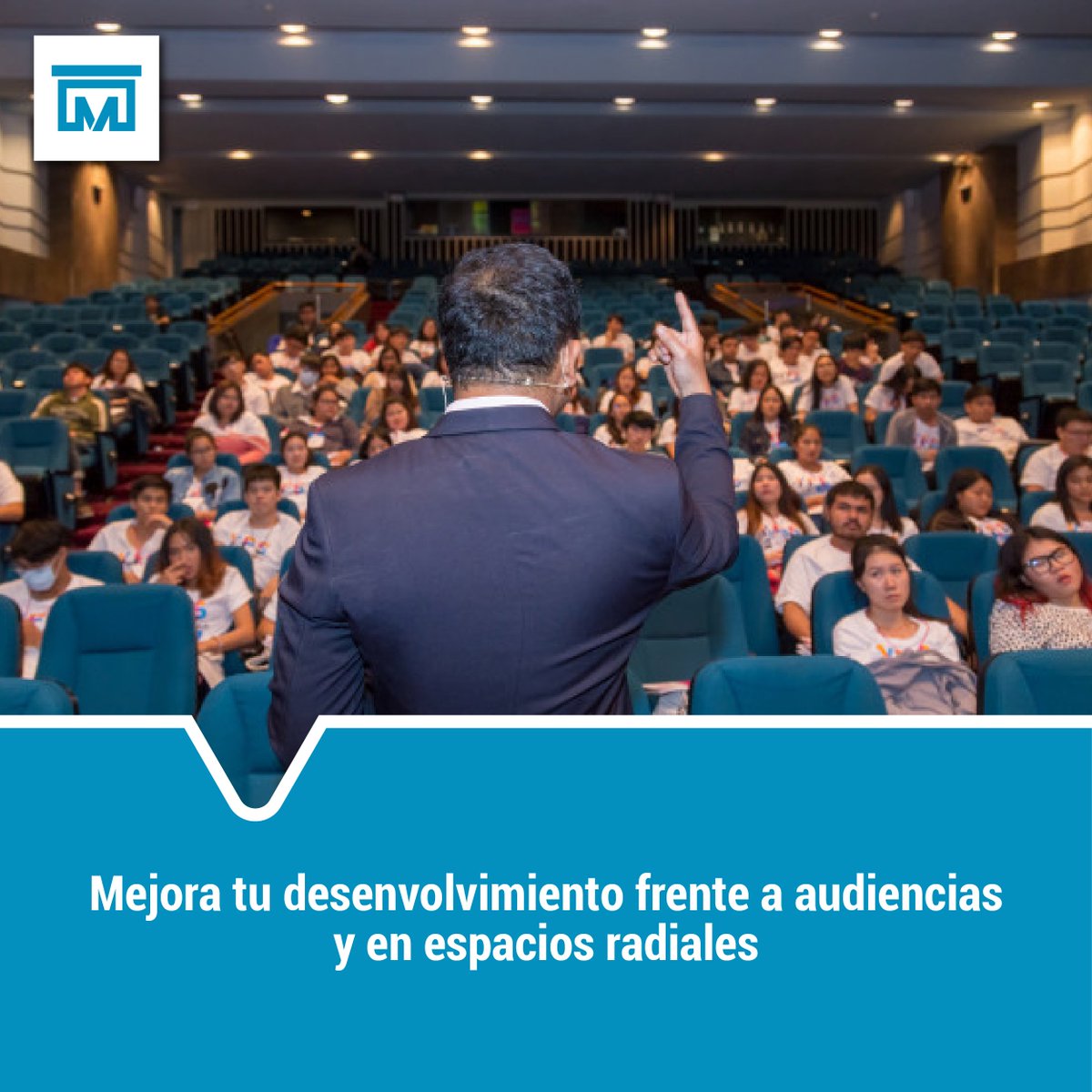 FundacionMetrop's tweet photo. Aprende a desenvolverte correctamente en espacios radiales, televisivos y frente a audiencias. Inscríbete en nuestro Taller de Locución y Dicción.

#cursos #educacion #locucion #diccion #taller https://t.co/x2vjXQVDqw