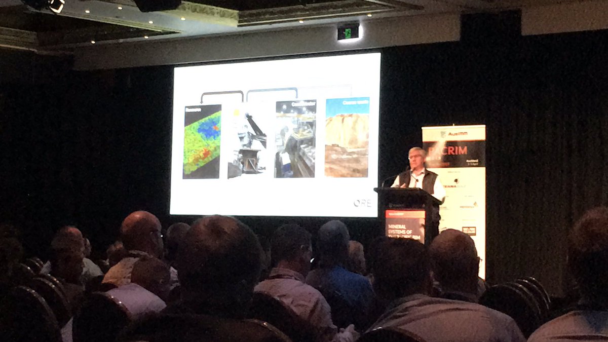 The final day of PACRIM 2019 has kicked off with an excellent expose on the latest innovations involving sensing in mining by Steve Walters from CRC-ORE #pacrim2019 #CRC-ORE #CODES