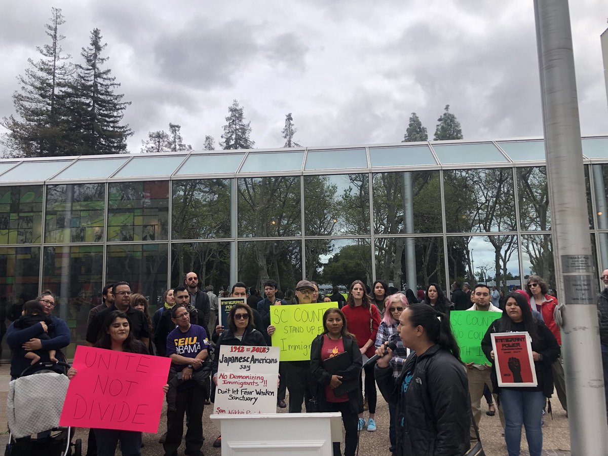 Our community coming together to stop Santa Clara County Board of Supervisors from collaborating with ICE! We have one of the strongest sanctuary policies in the nation. We don’t need to lower our policy, other counties should level up to #ProtectOurPeople and #StopICE!!!