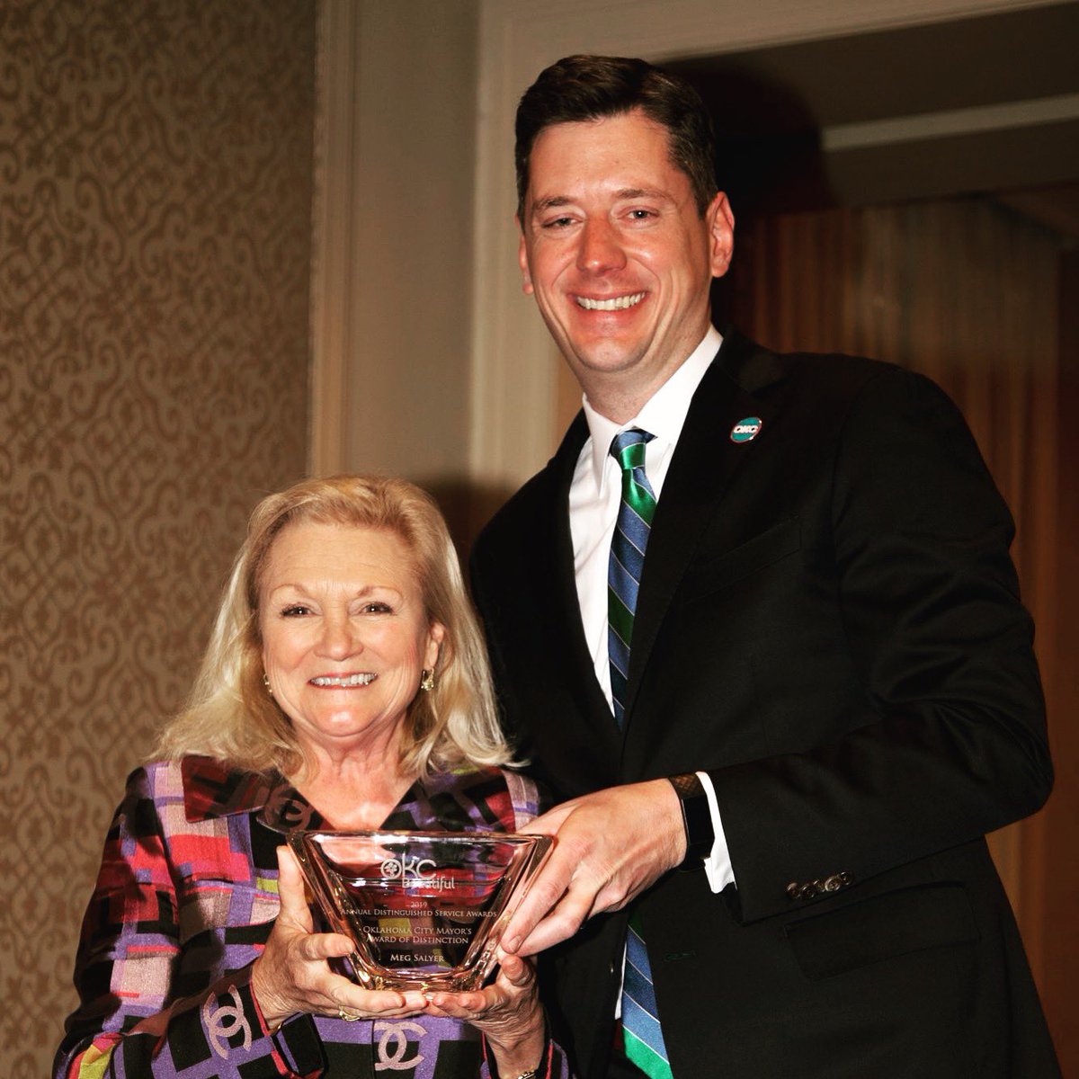 AccelStaffing's tweet photo. #tbt to last week when @MegForWard6 was honored by @OKCBeautiful as the recipient of The Mayor’s Award. We’re so proud of her and her dedication to OKC! #AccelFinancialStaffing #TheLocalWayToHire https://t.co/7nPljAnvy4