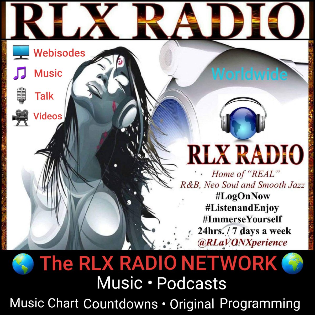 RokkiLaVON's tweet image. We Are The #RLXRadio Network! #OriginalProgramming #Music #RelationshipTalk #Podcasts #SportsTalk #Videos #BusinessTalk #Webisodes #HealthandFitnessTalk #RLXRadioMusic and Much More! #LogOnNow @ imyourcupid7.blogspot.com/2016/10/rlx-ra… We Turn 7yrs. old October 3, 2019😉