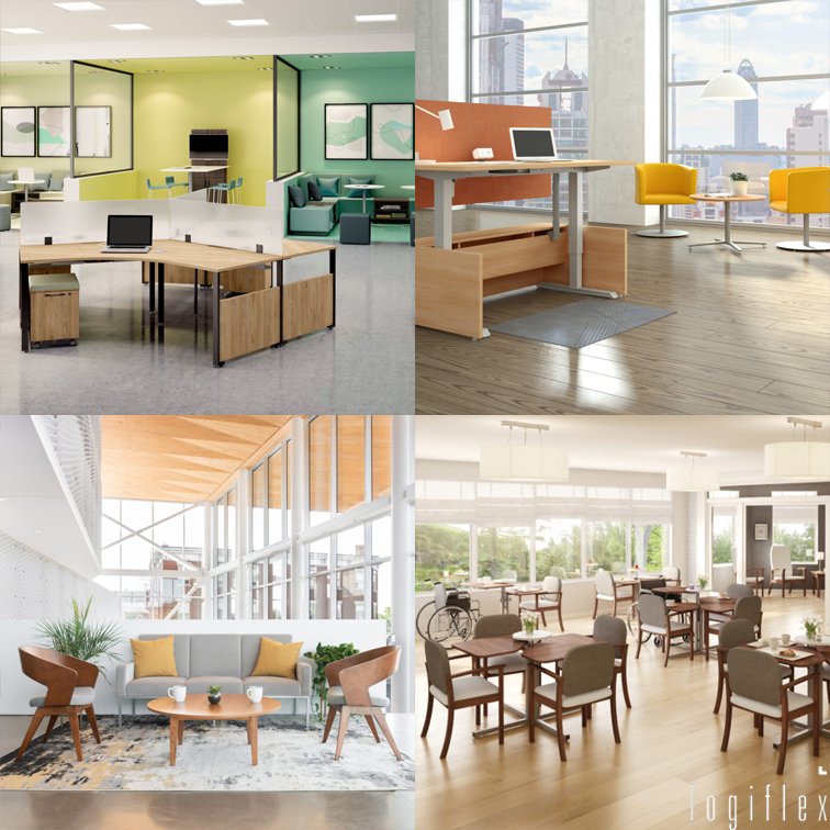 LTC_Interiors's tweet photo. We learned so much this week - about new celliant technology from @cfstinson, that Logiflex is a portmanteau of 'logical and flexible' (also about their finishes, height adjustable desks, &amp; healthcare line), &amp; inspira digital printing/ visualiztion capabilities from @panolam https://t.co/CM30LiKkzr