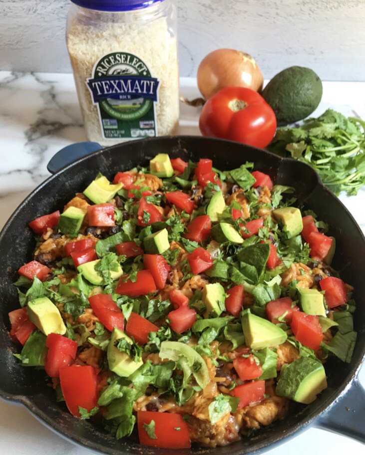 allroadshealthy's tweet photo. #Ad One-pan meals are a life saver, and this Chicken Burrito Skillet is no exception! Made with @RiceSelect's Texmati rice, this skillet is nutrient-packed and sure to be a crowd pleaser! Grab your favorite RiceSelect products here - https://t.co/urJOifS8Kl #RiceSelect #Texmati https://t.co/CAP9hFPV7V