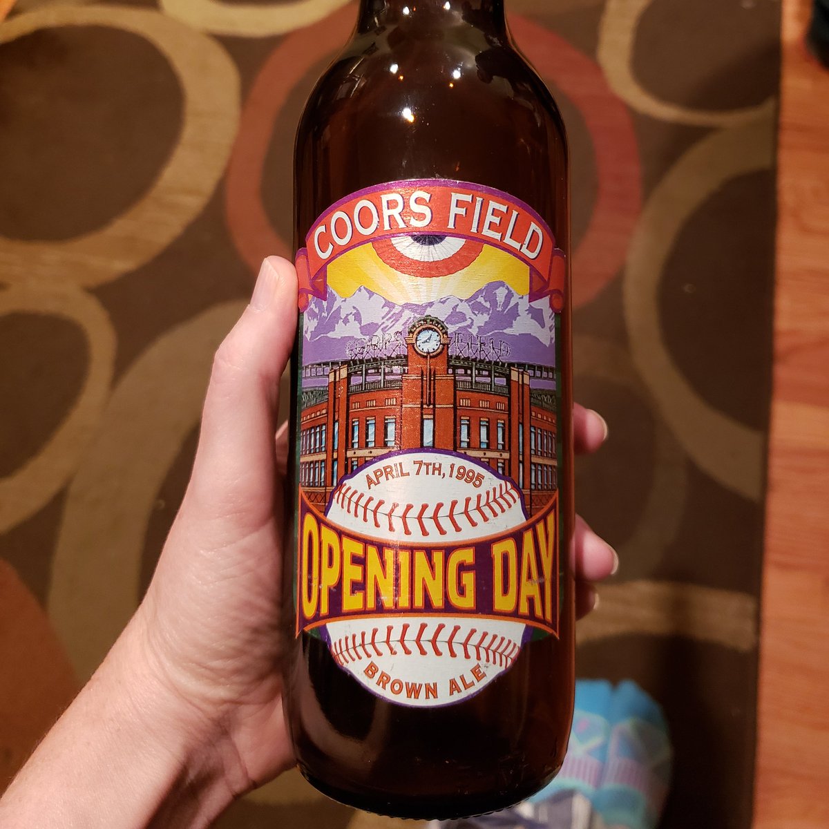 mountain_erin's tweet photo. @nexton9news @KyleClark here's a #TBT for you! A beer bottle from the beer served at the @Rockies 1st #OpeningDay at Coors Field! https://t.co/wYXKZ0CmqW