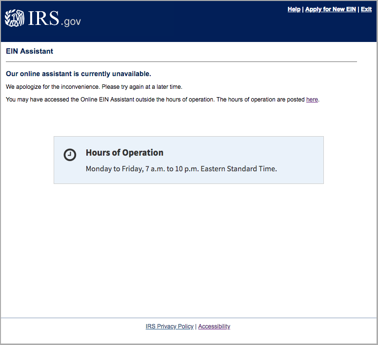 WTF <a href="/IRSnews/">IRSnews</a> I cant submit this web form because its after 10:00 pm? 
I...just...i don't even know what to say? #system #failure #facepalm
