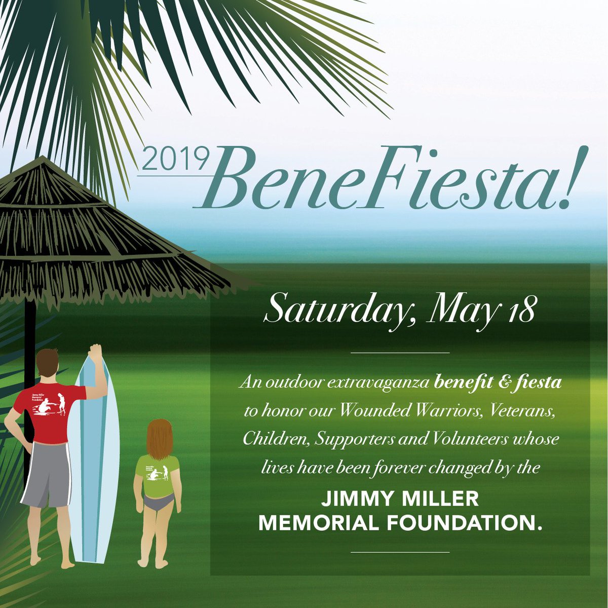 Come out to Manhattan Beach on May 18th for the JMMF 2019 BeneFiesta - biggest fundraiser of the year!  And if u r <a href="/ThirdEyeBlind/">Third Eye Blind</a> fan, come and support <a href="/stephanjenkins/">Stephan Jenkins</a> as he is presented with the JMMF Pure Surfing Experience Award.  Tickets on sale now! givebox.com/517813