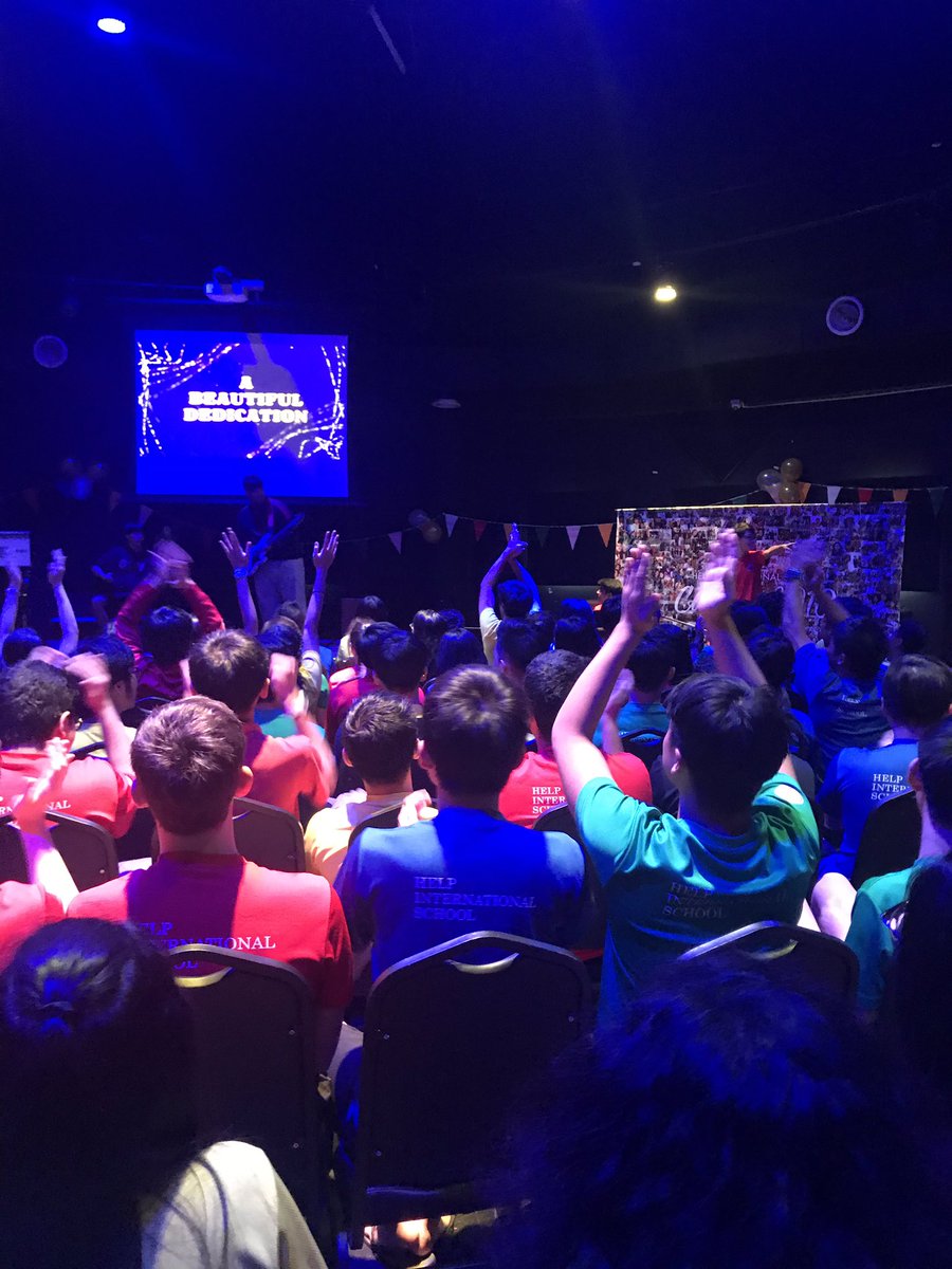 #HIS_learning year 11 leavers assembly... a lot of energy in this room