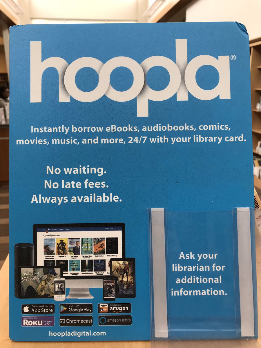 FriendsBerkPL's tweet photo. One of the great perks of our #BerkeleyPublicLibrary cards is access to @HooplaDigital https://t.co/Dzzpj1S1xt