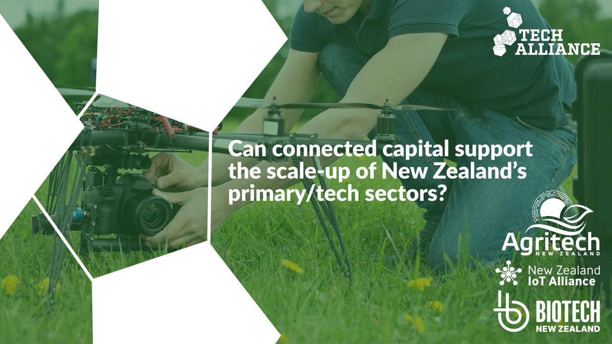 FinTech_NZ's tweet photo. Last chance to join the Tech Alliance for our events next week on how connected capital can support the scale-up of NZ's tech sector hosted by @agritech_nz @NZIoTAlliance @BIOTechNZ in #Christchurch #Wellington #Auckland https://t.co/eUaWprmeaf https://t.co/QZOA6q3uqT