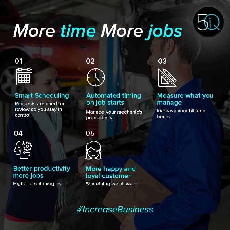 5iQ_Software's tweet image. Do you want higher gross profit, increased productivity, increased billable time, and happy customers? Then 5iQ is the right software for your workshop.
buff.ly/2Ww3igU

#IncreaseBusiness #GarageSoftware #WorkshopSoftware #MechanicalWorkshop #WorkshopApp
