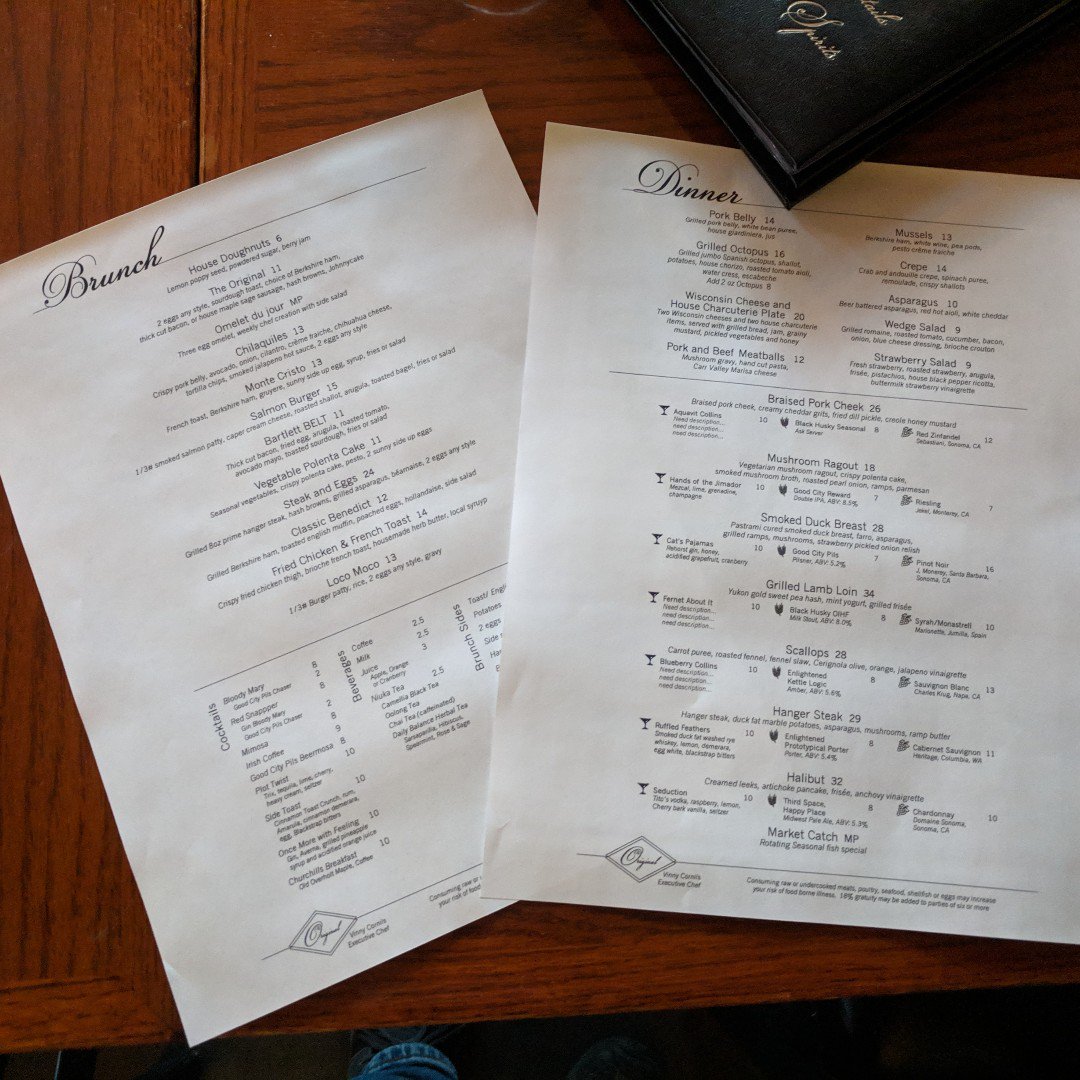 TheOriginalMKE's tweet photo. Spring Menus are almost done!

Just need to finalize a couple cocktail names and wait for ramps to come in.  Looks like ramps are going to hold us up for a week so this menu will be launching on 4/18 now!

Are you excited for spring and a new menu? https://t.co/lusbbL80sD