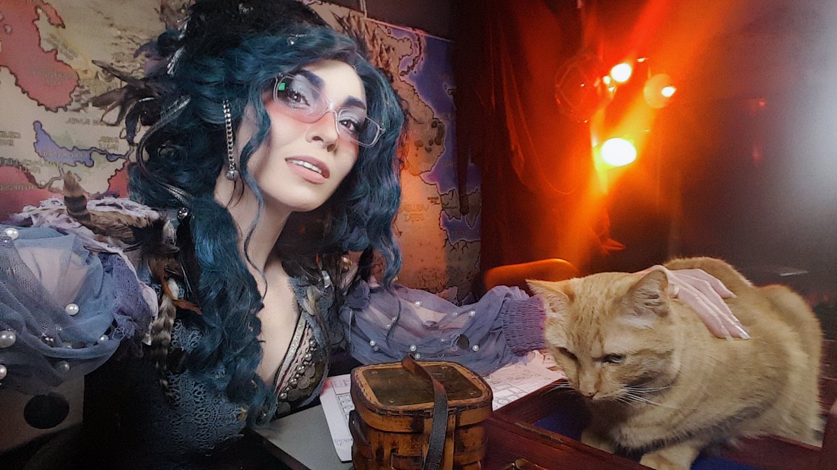 UnseelieAllure's tweet photo. Wat WildShapes the Captain is making tonight! Usually, ppl say that in her priv time *eyebrow wiggle* But during this battle Elodie has become... Crabodie?!
PoB #dnd5e #dnd #dungeonsanddragons #Scarredlands #TTRPG #catlady

@TeamDevilsLuck TONIGHT 8pme https://t.co/gOQ6xtZd4E https://t.co/Qw8Oegdvvh