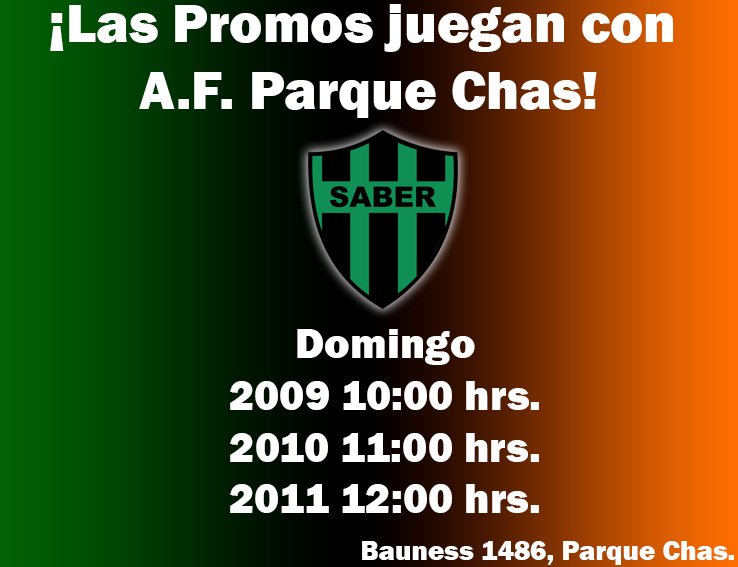 Fin de semana lleno de Futsal en #SABER!
El sábado la Liga visita a Colegiales.
El Domingo por la mañana nuestras promos tendrán una linda jornada con Parque Chas.
Y ese mismo día comienza el torneo de AFA, primera jornada en la que visitaremos a Estrada de Almagro.
 #Futsal #AFA