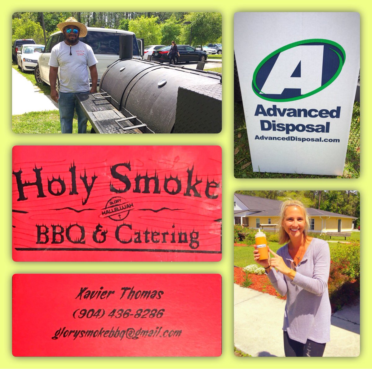 eduk8fla's tweet photo. If you haven’t tried Holy Smokes BBQ, you are missing a good meal!  Their “Habanero Gold” BBQ sauce is AMAZING! Thank you Holy Smokes for an awesome lunch for LSJ and all of the volunteers and children at SAYS today and thank you Advanced Disposal for your sponsorship! https://t.co/3u8CxS1kZ0
