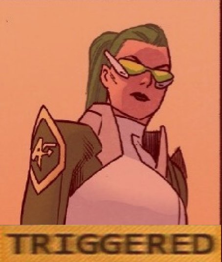 Lieutenant616's tweet image. ||: XD i love this one that i found

   shes Triggered
