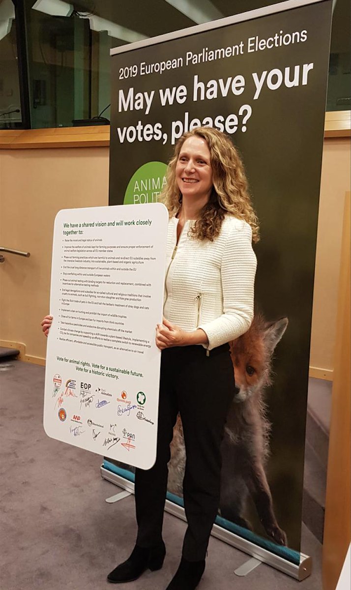 A historic moment at <a href="/EUParl_EN/">European Parlament</a> Brussels, as 11 European parties for animals co-present &amp; sign a collective manifesto “Animal Politics EU: May we have your votes, please?”. AWP UK confirmed that, should the UK take part in EU elections, it will also run. #AnimalPoliticsEU #EP2019