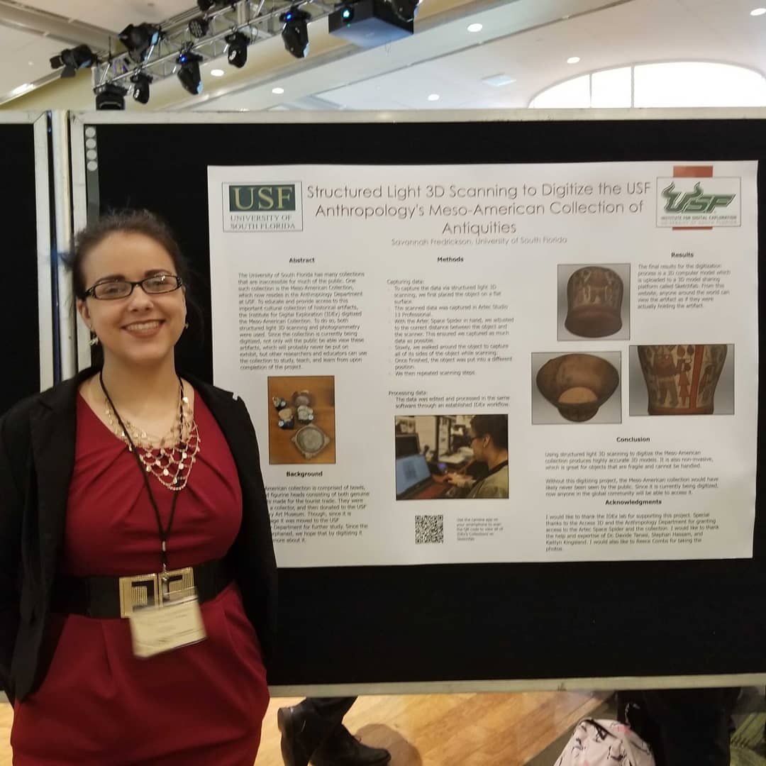 IdexUsf's tweet photo. We are grateful to have so many great interns. They did an amazing job today at the ourusf 2019 Undergraduate Research Conference presenting their digital researches. #Gobulls #IDEx #USFHistory @USFResearch @USouthFlorida @Usfanthropology https://t.co/9Gsmx0mC7G