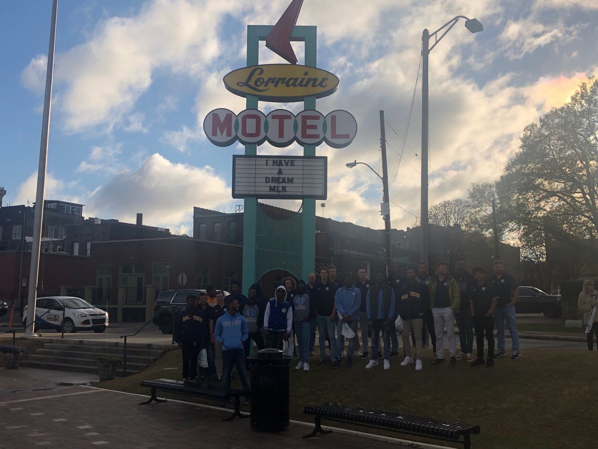 Im_That_Dad_KJ's tweet photo. Great trip to National Civil Rights Museum with our team, on the anniversary of Dr Kings assassination. Our privilege was someone else’s sacrifice. #foreverthankful https://t.co/017llqr4ej