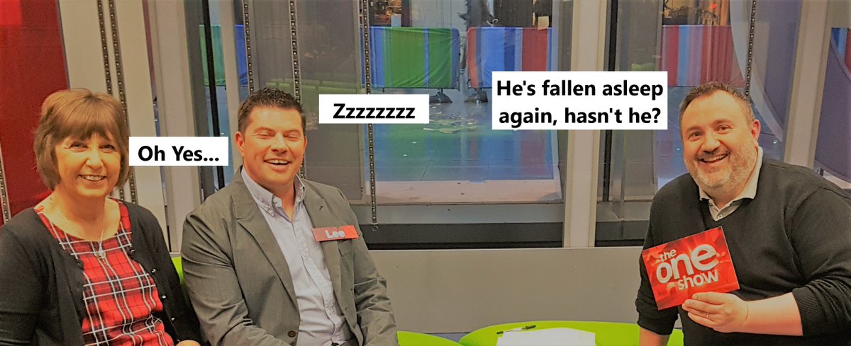 mucking around on <a href="/BBCTheOneShow/">BBC The One Show</a> after it finished. Don't worry <a href="/MissAlexjones/">Alex Jones</a> and #MattBaker your jobs are safe, so very safe....