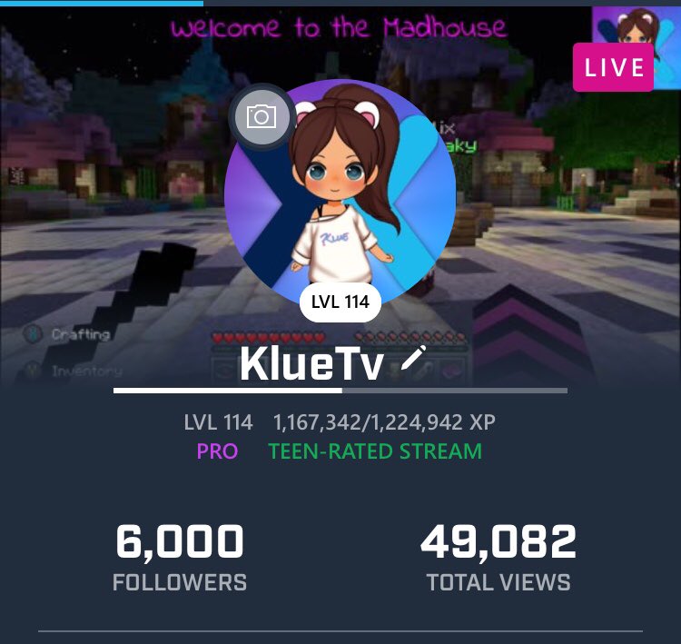 KlueTv_Madhouse's tweet photo. Wahoo!!! We hit 6000 followers 💞 Thank you my amazing @WatchMixer family I love you all ❤️ We also hit 49 thousand views 😱#Madhouse #Family #Mixerlove #Togetherisalwaysbetter #Amazing @Toady_91 @AngelMTV_ @Jujuthelioness @Rising__Gamers @MixerMaidens @LadiesofMixer https://t.co/JhtmvF2nue