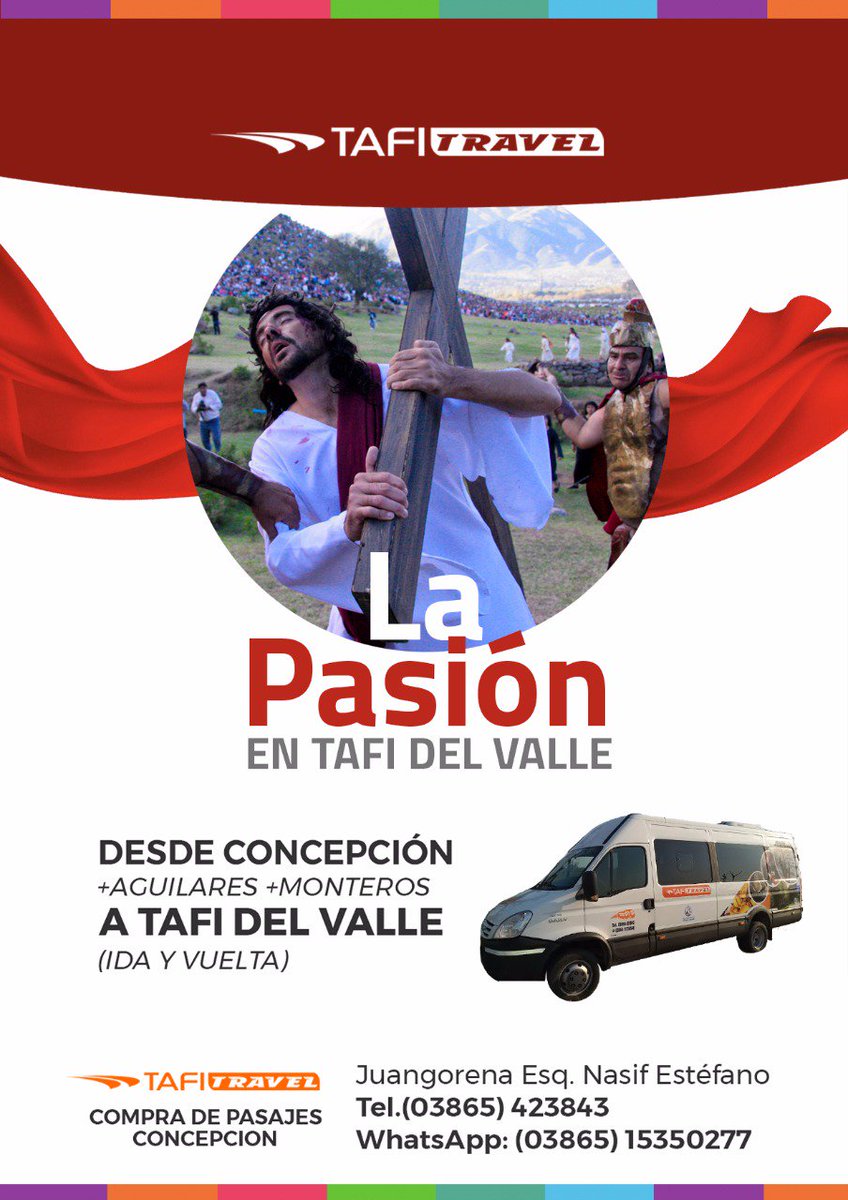 TafiTravel's tweet photo. Promoción #SemanaSanta a #TafidelValle
Salidas desde CONCEPCIÓN, AGUILARES y ALBERDI

Consultas, Compras y Reservas: Juan Gorena esquina Nasif Estéfano (Concepción) o por teléfono al (03865) 423-843 / (03865) 15750546 https://t.co/L1kf24vb8o
