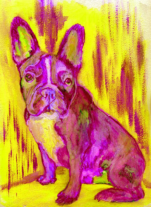OscarJetson's tweet image. French Bulldog Painting Bright Pink art Print , watercolor acrylic Frenchie Frances bulldog Art french bulldog gift idea wall art print oscarjetson.com/products/frenc… #dogsoftwitter #dogbreed #decor #dogowner #painting #dogmom #puppy #art #doglover #DogGiftForDogLovers