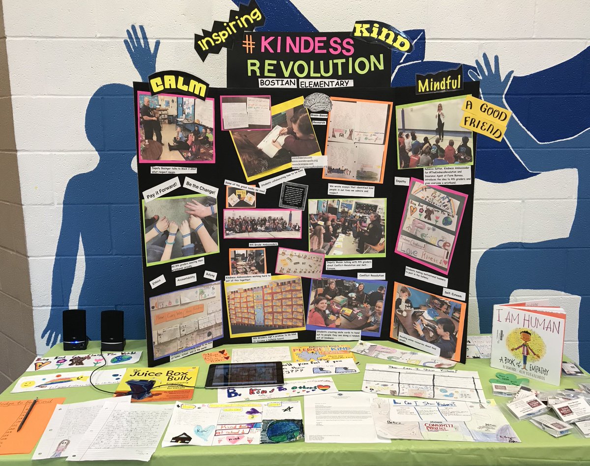 I'm incredibly proud of these 4th Graders for representing <a href="/BostianES/">Bostian Elementary</a> at the Community Showcase of Learning! <a href="/BESbellb/">Brandi Bell</a> <a href="/BESMonday/">Amy Monday</a> <a href="/BostianMedia/">Jennifer Roberson</a> <a href="/YourRowan/">Your Rowan</a> <a href="/RippleKindness/">Ripple Kindness</a> @RSSinformation <a href="/ELEM_Rowan/">RSS Elementary</a> <a href="/BESSigmon/">Lisa Sigmon</a> #KindnessRevolution #GetOnBoard