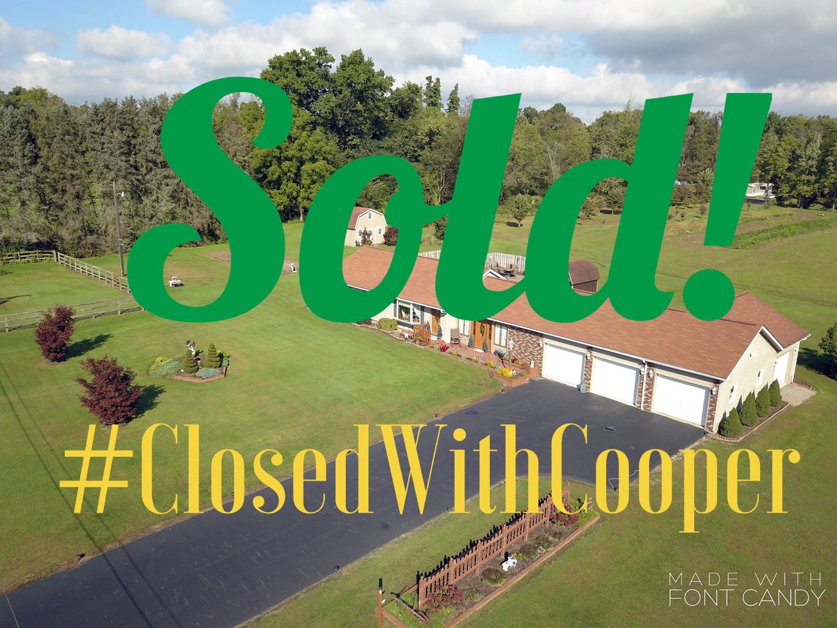 jcjackcooper's tweet photo. Congratulations to my seller on the sale of his home of 50+ years! I couldn’t be happier for the new owners of this lovely home! #ClosedWithCooper #HomeHappensHere #HowardHanna #IChooseHanna #GreenGoldSold #LawrenceCounty #Realtor #RuralRealtor #Sold #MohawkSchools https://t.co/PYLD77wwJe