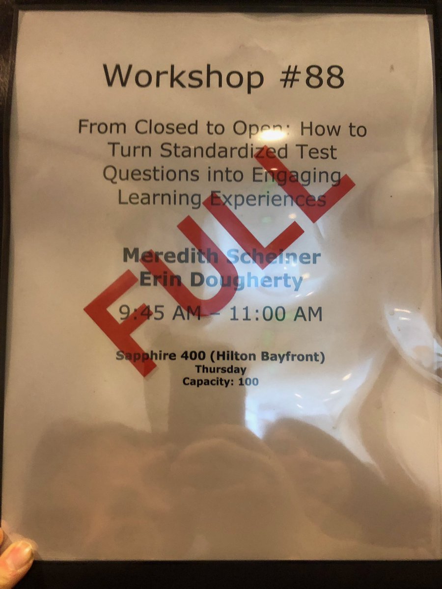 carnegielearn's tweet photo. You know your #NCTMSD2019 sessions are the best when.... #longlivemath https://t.co/8OFqWS2Hu5