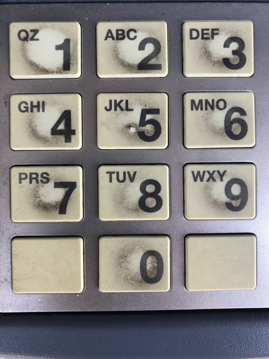 This week our Helio research is asking one question. What conclusions can we draw about the habits of the people who have used this ATM keypad?