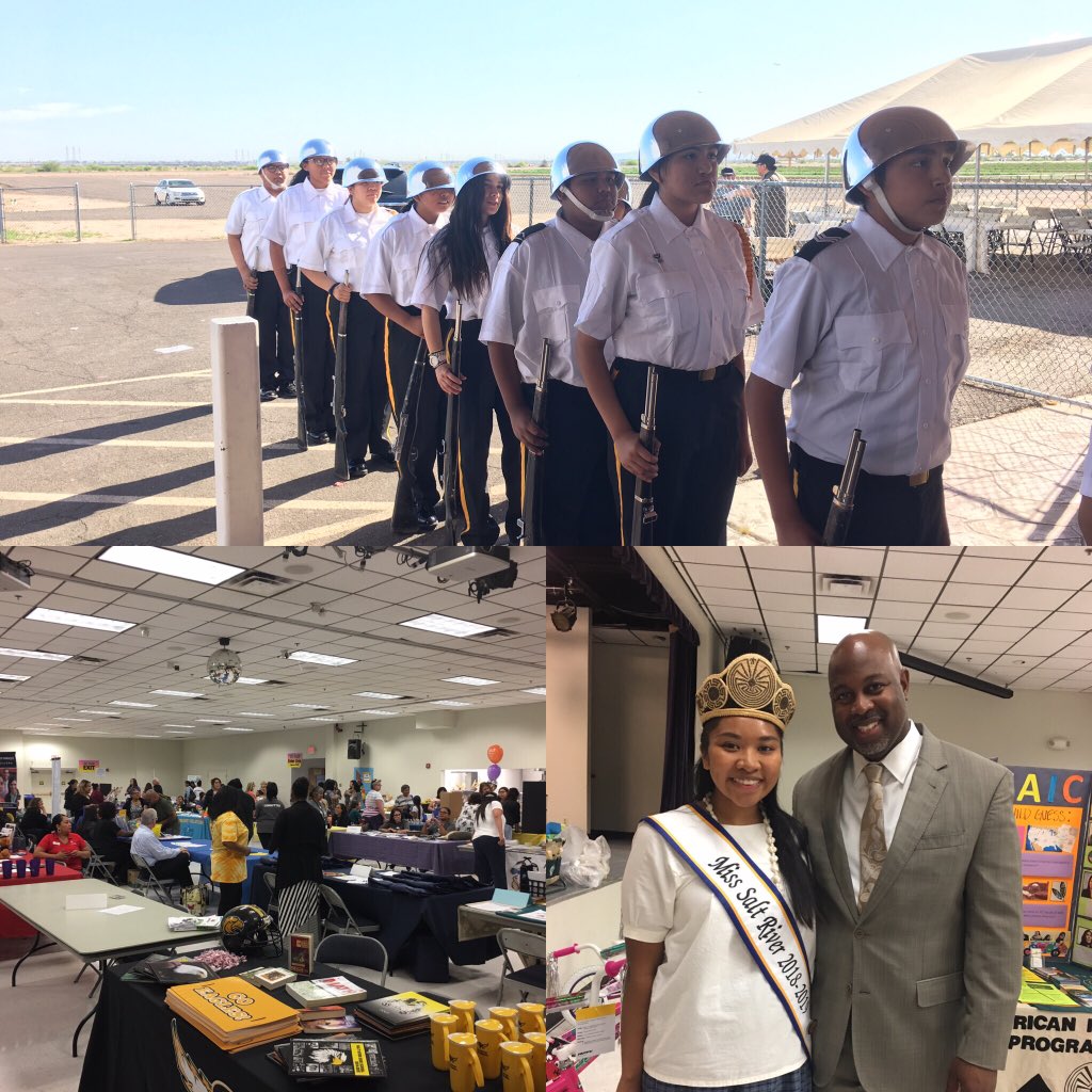 SaltRiverSuper's tweet photo. Phenomenal turnout at the Salt River Schools Education Fair. Joined by Miss Salt River https://t.co/BfuTjo7oT9
