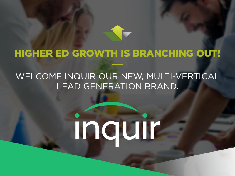 HigherEdGrowth's tweet photo. Higher Ed Growth is expanding our scope of lead generation across new verticals. Check out Inquir, your one stop shop for quality cross-platform media campaigns that provide targeted results and high-intent inquiries for your company.

https://t.co/rTnWNMKVx8
#leadgen #marketing https://t.co/EGBn5tCqVo
