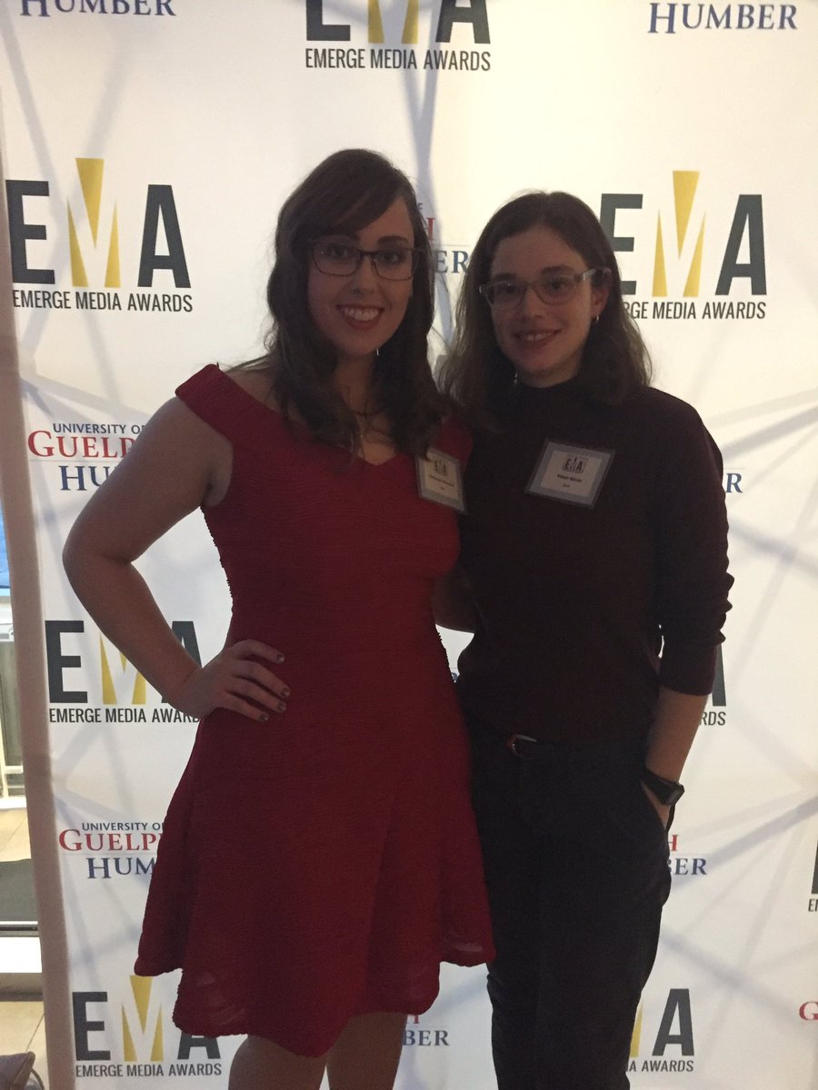 bethaneejc's tweet photo. My new pal @robsimonsays and I are having an #EMAzing time at the Emerge Media Awards! Shout out to the wonderful profs at the @kingsjournalism school for helping us get here. https://t.co/3SkWZAyRaM