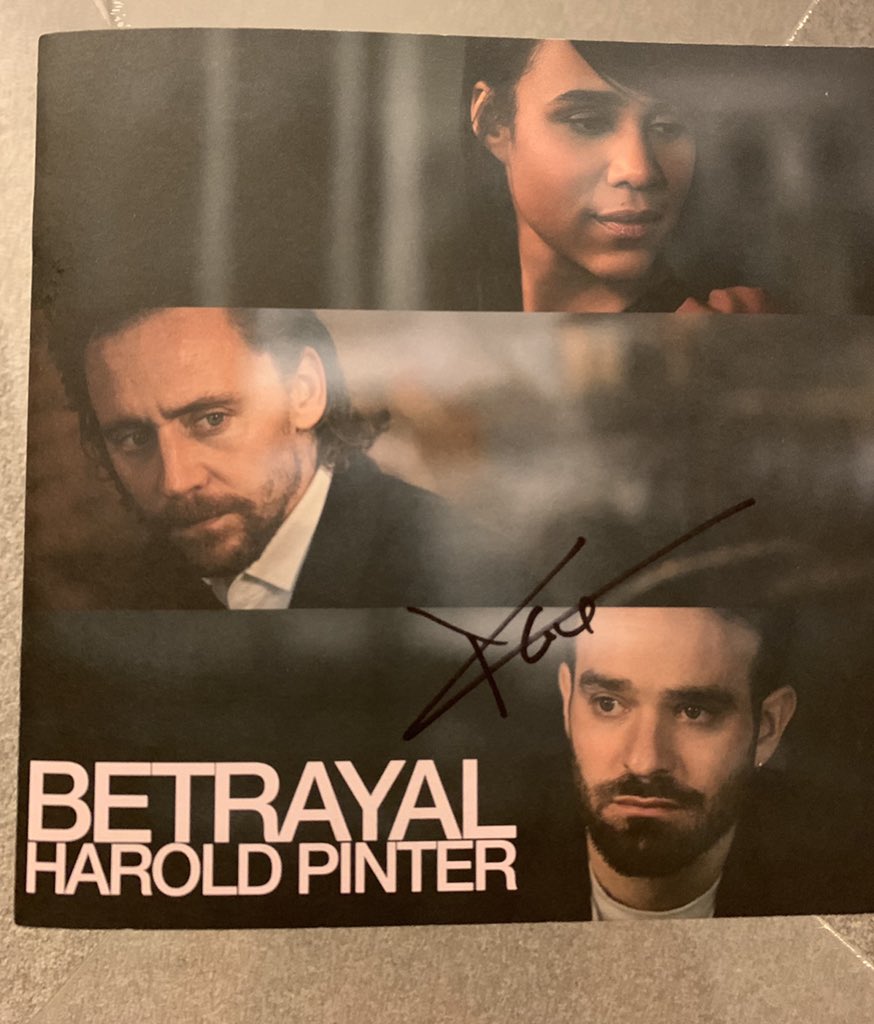 CoulsonlivesCTR's tweet photo. Probably 2night I was able to enjoy one of the best plays I've seen in recent years
@twhiddleston #CharlieCox & @ZaweAshton r brilliant at #Betrayal at the @HPinterTheatre
It was worth waiting at the end to have the programme signed by Charlie
#SaveDaredevil
#FandomWithouFear https://t.co/L41Uxg4Wqx