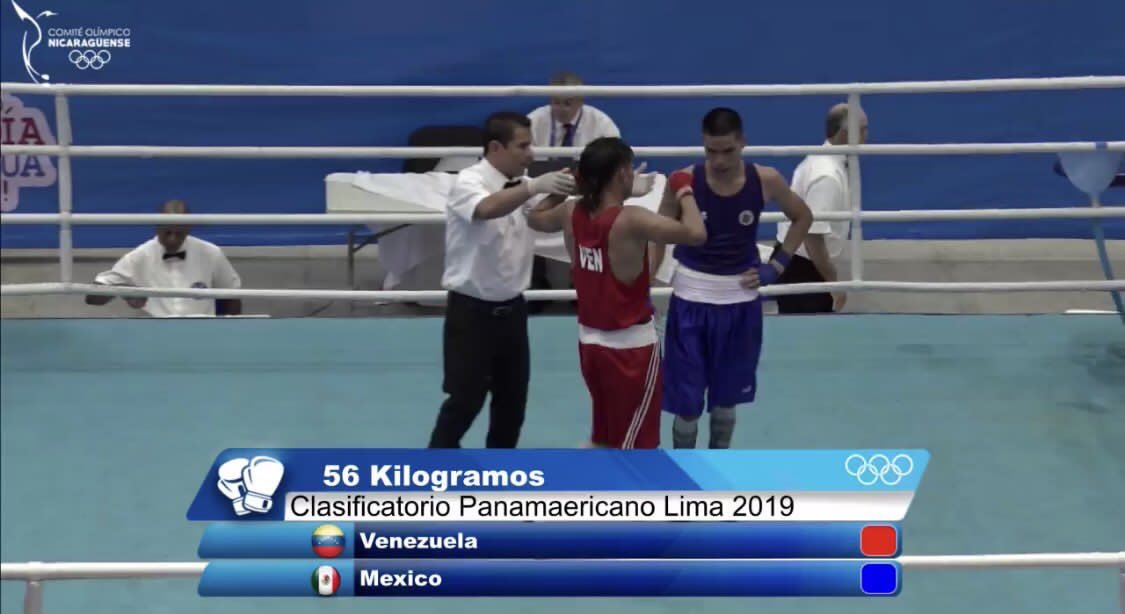 pinfantea's tweet photo. Nuestro Yoel Finol #Boxeo 🥊 en los 56kg venció a Miguel Vega de México 🇲🇽 por decisión unanime en el clasificatorio de América rumbo a @Lima2019Juegos https://t.co/GOiLwAqDtF