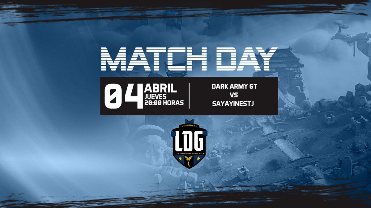 #LDDPlataJ2

Para finalizar la Jornada 2 de la División de Plata, el ejército se enfrenta a los Sayayines.

🗓 Jornada 2
<a href="/DarkArmyGT1/">DarkArmyGT</a> 🆚 <a href="/Sayayines2/">SayayinesTJOficial</a>
⏰ 20:00hrs 🇬🇹
📺 <a href="/EstuardoST1/">Estuardo ST</a>

#LDDGuatemala #GuateHYPE 😎🔥